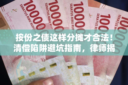 济南按份之债这样分摊才合法！清偿陷阱避坑指南，律师揭秘关键条款