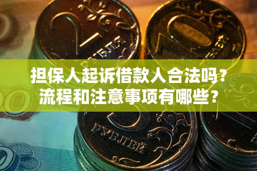 济南担保人起诉借款人合法吗？流程和注意事项有哪些？