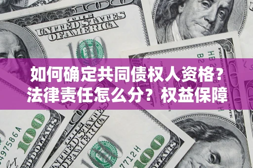 济南如何确定共同债权人资格？法律责任怎么分？权益保障技巧揭秘！