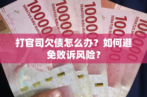 济南打官司欠债怎么办？如何避免败诉风险？