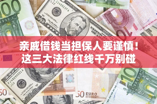 济南亲戚借钱当担保人要谨慎！这三大法律红线千万别碰