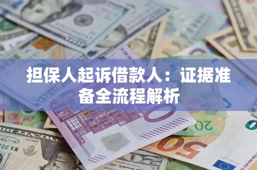 济南担保人起诉借款人：证据准备全流程解析