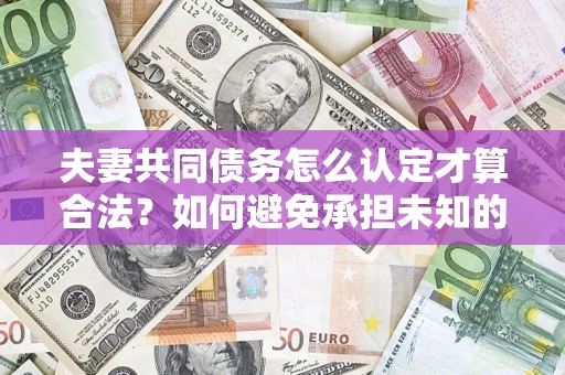 济南夫妻共同债务怎么认定才算合法？如何避免承担未知的债务风险？